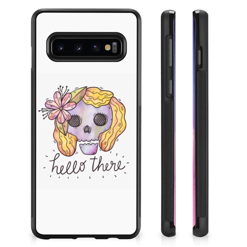 Mobiel Case Samsung Galaxy S10+ Boho Skull