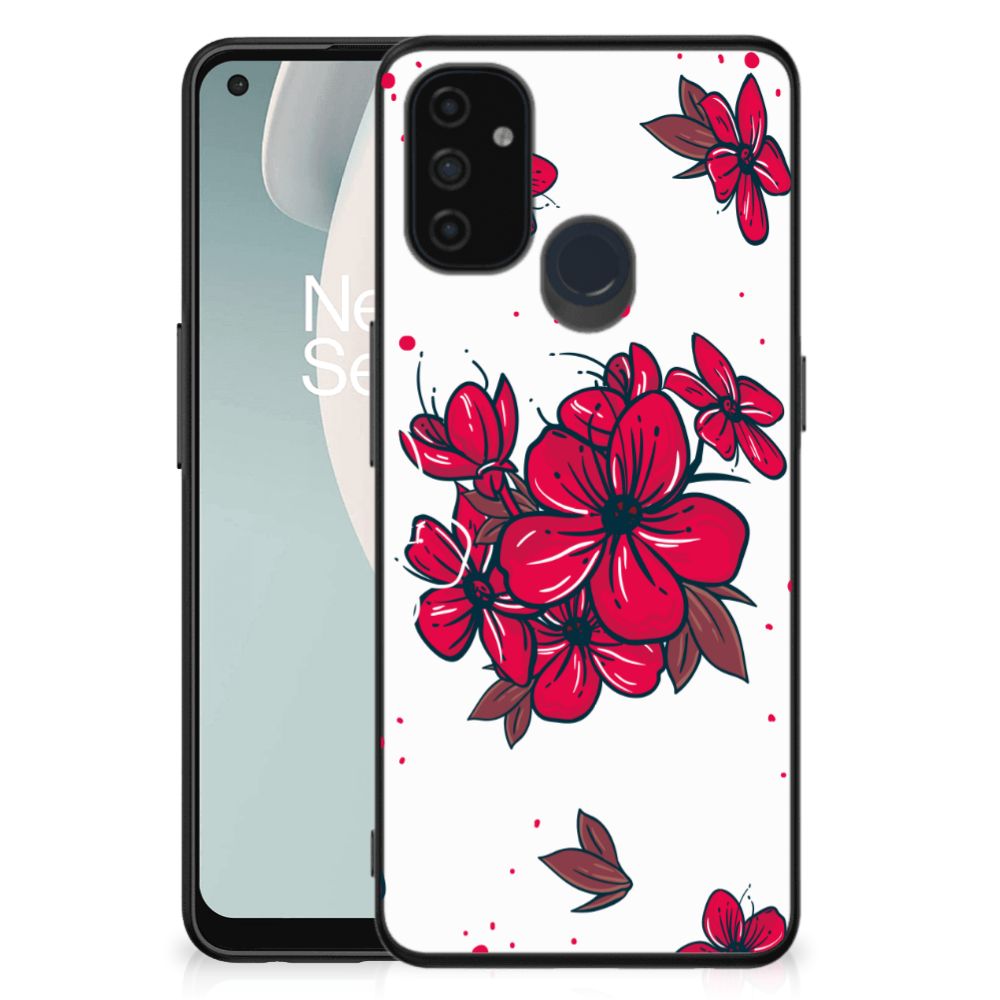 OnePlus Nord N100 Bloemen Hoesje Blossom Red