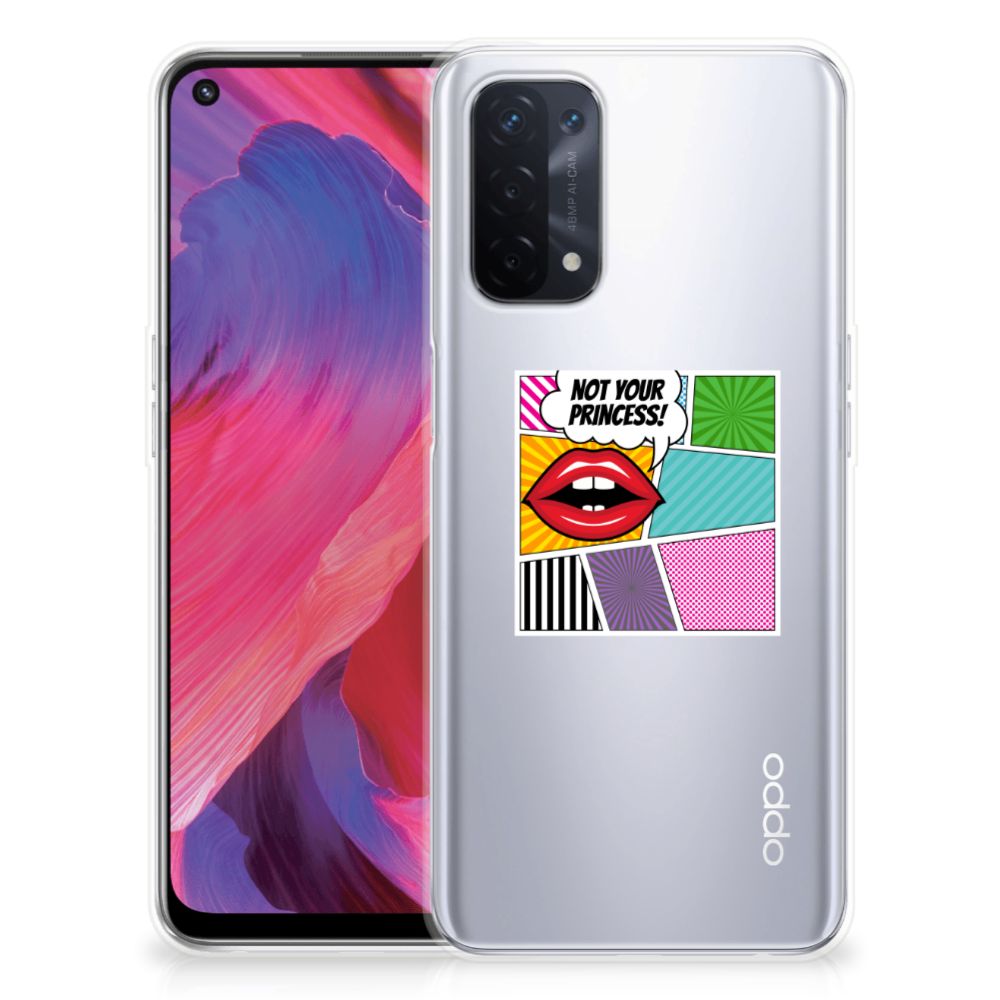 OPPO A93 5G Silicone Back Cover Popart Princess
