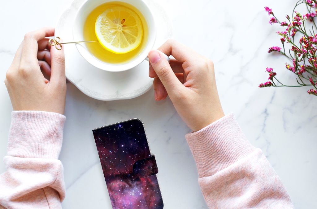 Book Case voor Apple iPhone 12 Mini Galaxy