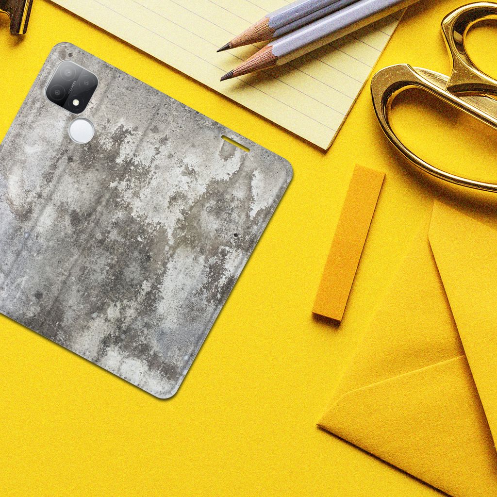 OPPO A15 Standcase Beton Print - B2C Telecom