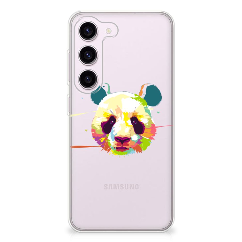 Samsung Galaxy S23 Telefoonhoesje met Naam Panda Color B2C Telecom