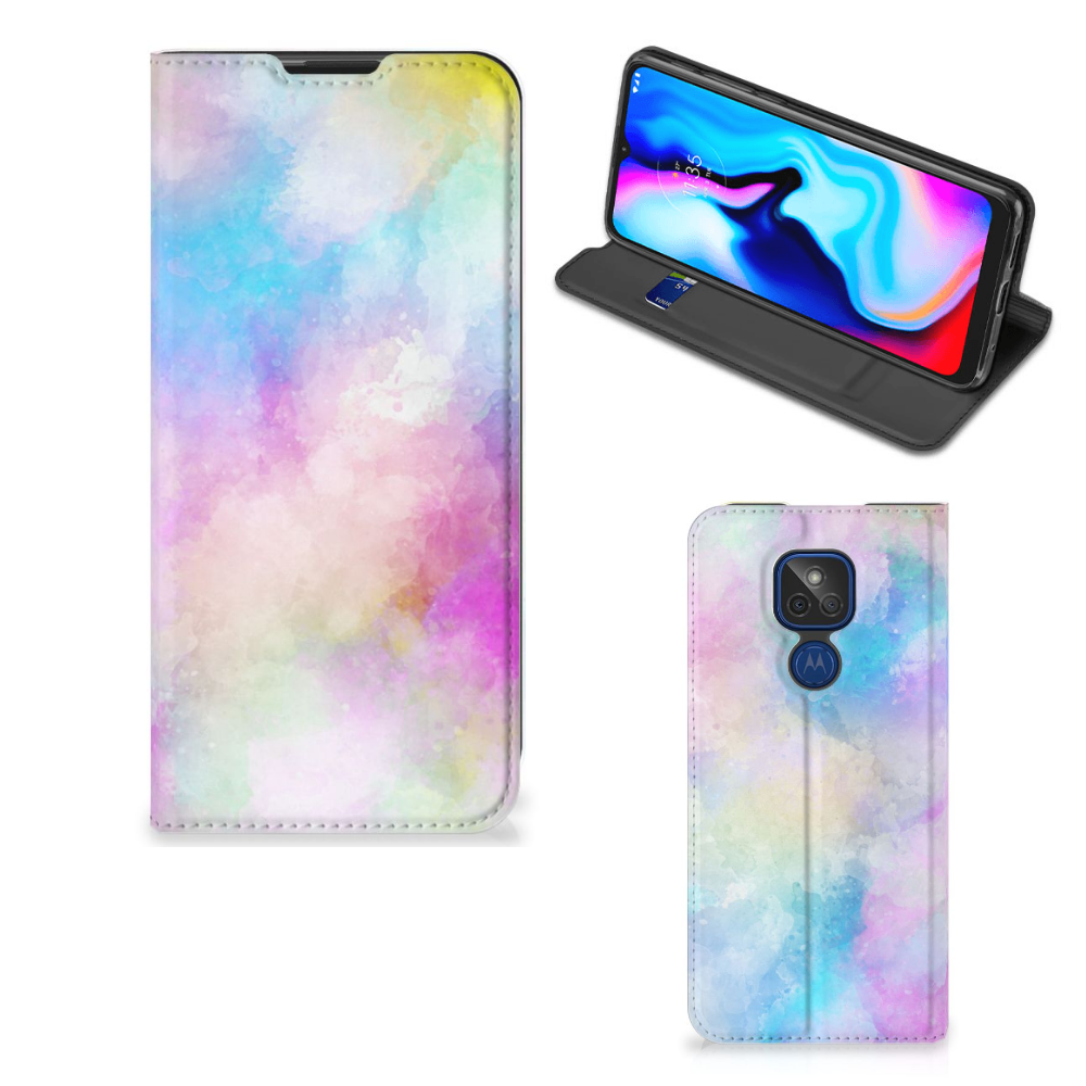 Bookcase Motorola Moto G9 Play Watercolor Light - B2C Telecom