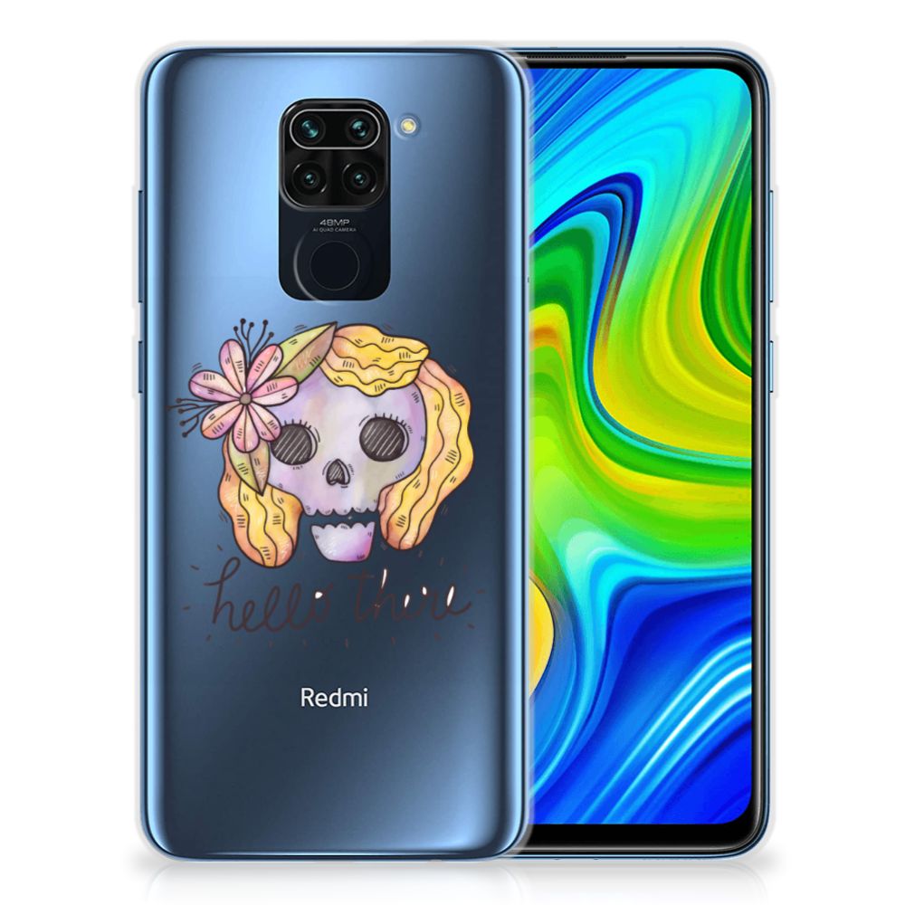 Silicone Back Case Xiaomi Redmi Note9 Boho Skull B2C Telecom