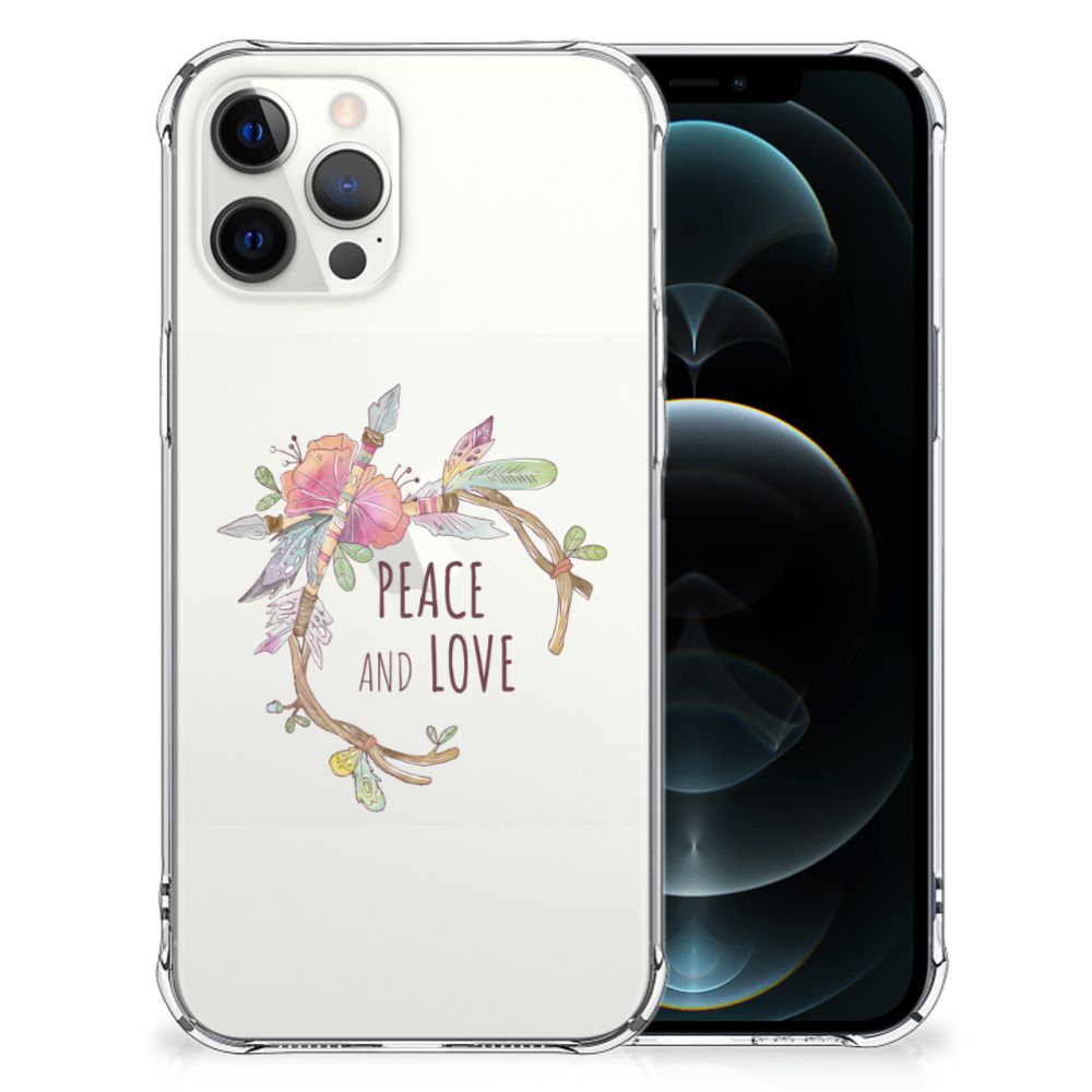 iPhone 12 Pro Max Stevig Bumper Hoesje Boho Text B2C Telecom