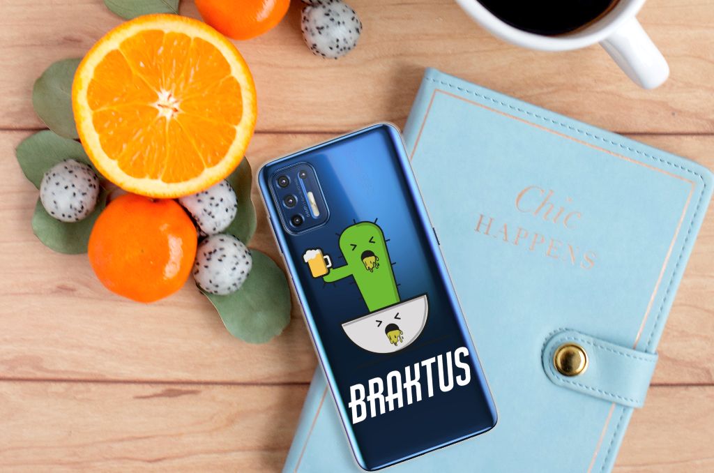 Motorola Moto G9 Plus Telefoonhoesje met Naam Braktus