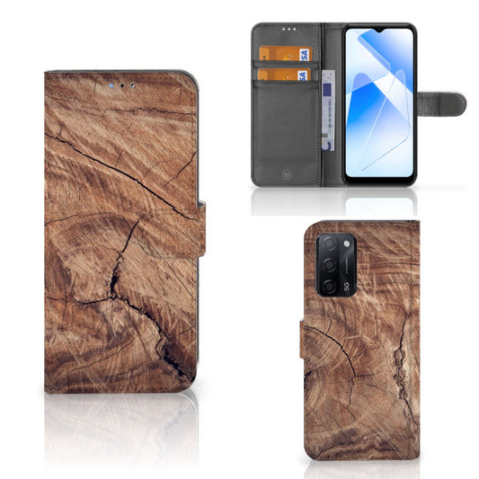 OPPO A16/A16s/A54s Book Style Case Tree Trunk