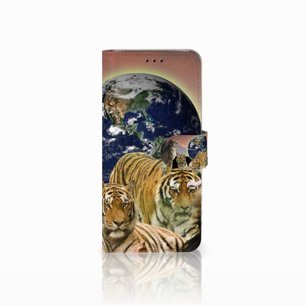 Samsung Galaxy J6 2018 Telefoonhoesje met Pasjes Roofdieren