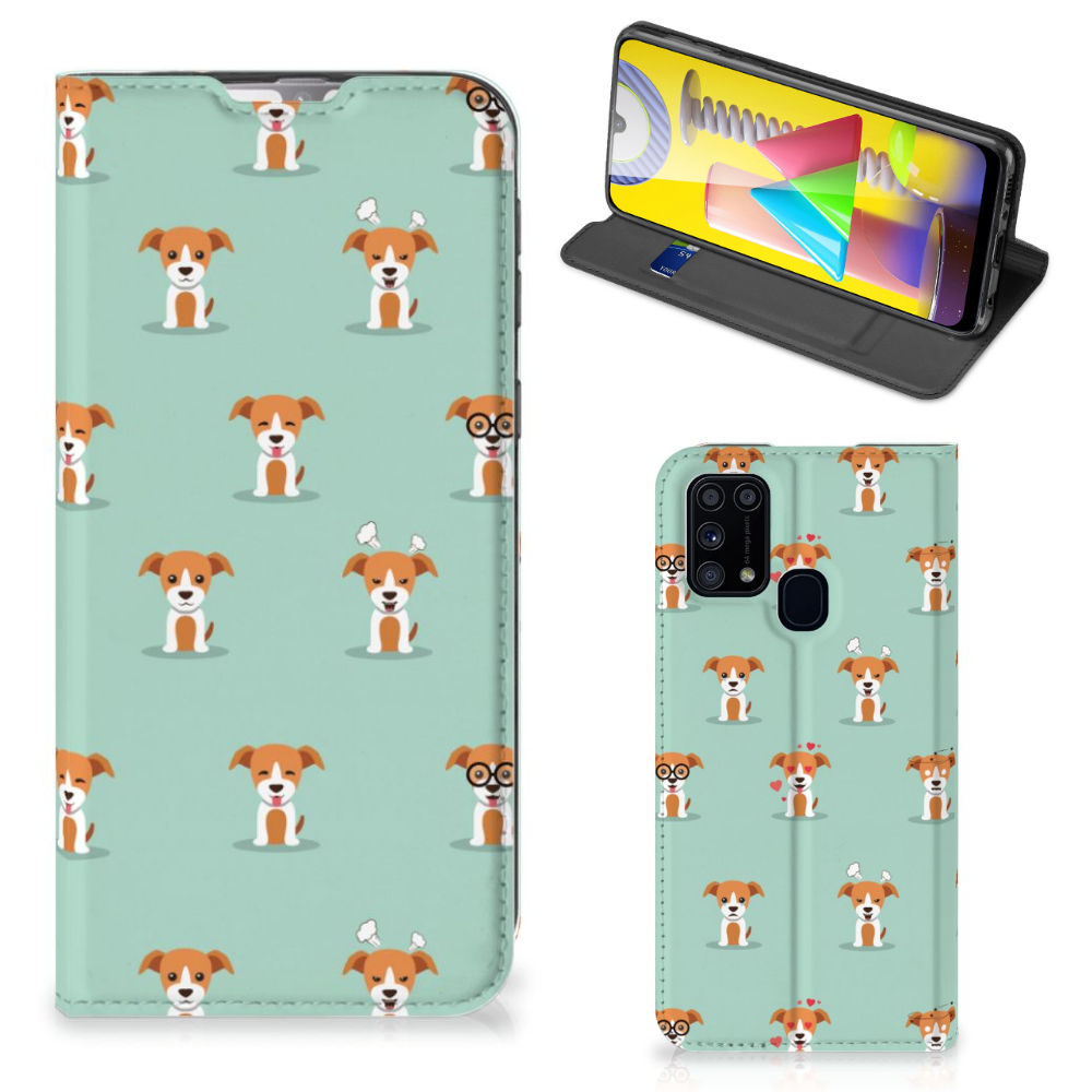 Samsung Galaxy M31 Hoesje maken Pups - B2C Telecom