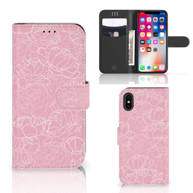 Apple iPhone X | Xs Hoesje White Flowers