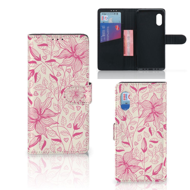 Samsung Xcover Pro Hoesje Pink Flowers