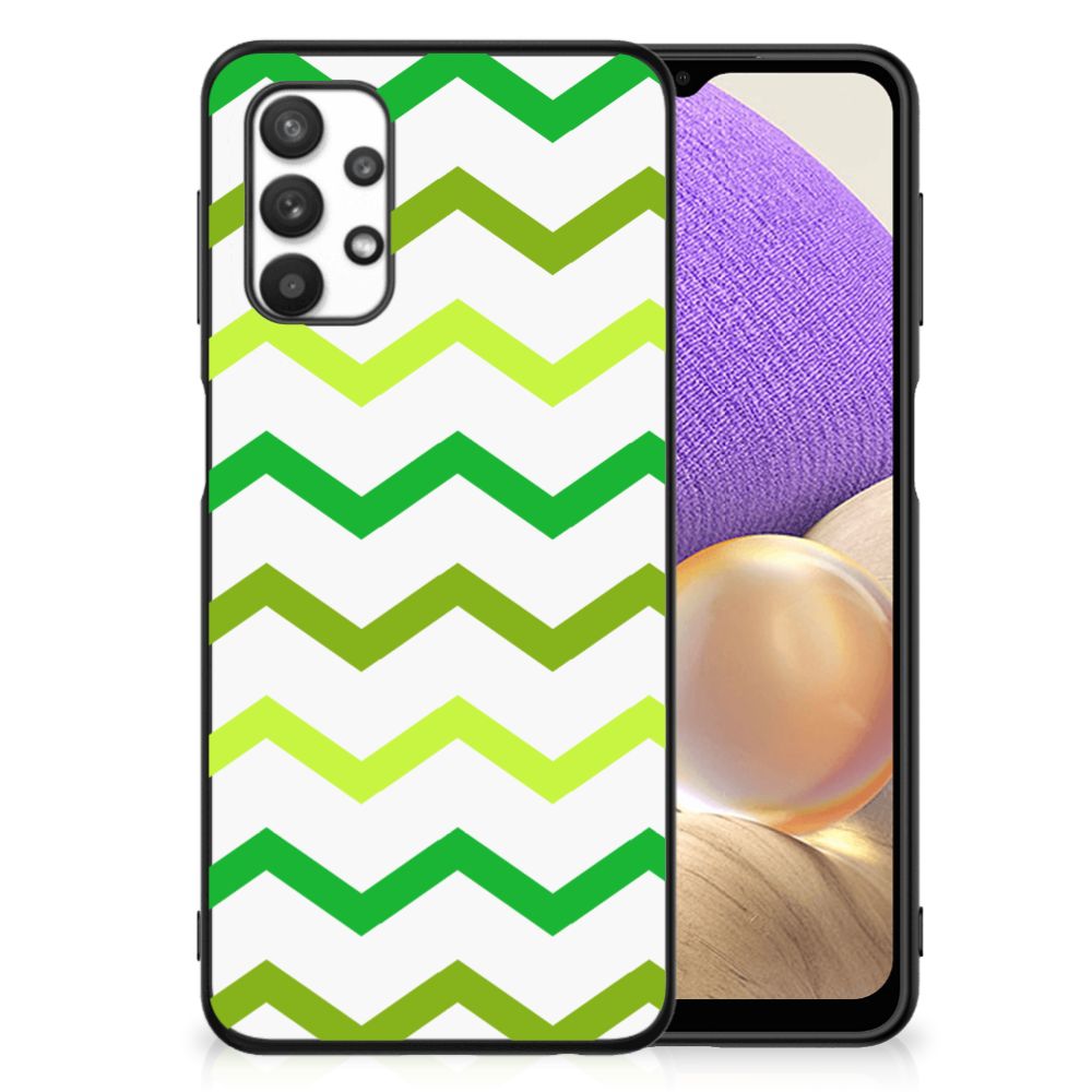 Samsung Galaxy A32 5G Back Case Zigzag Groen B2C Telecom
