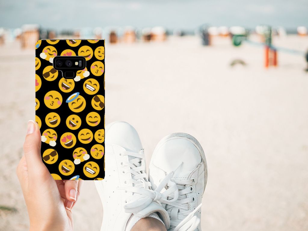 Samsung Galaxy Note 9 Hoesje met Magneet Emoji