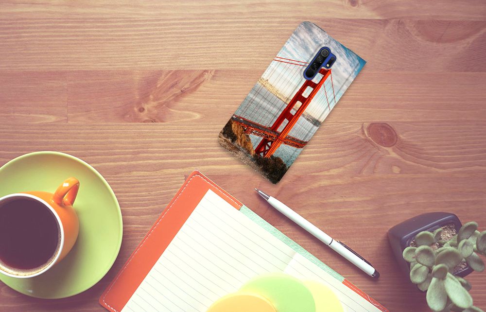 Xiaomi Redmi 9 Book Cover Golden Gate Bridge - B2C Telecom
