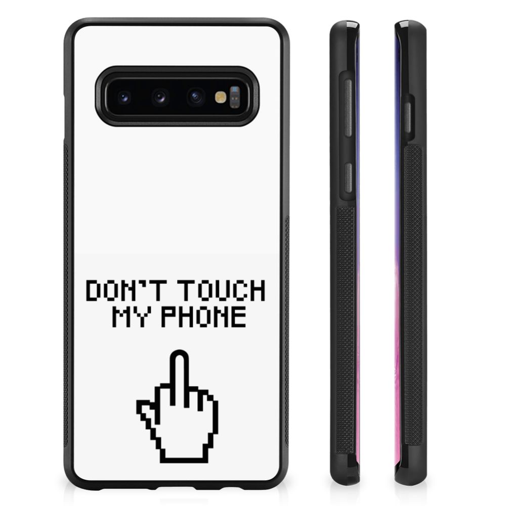 Samsung Galaxy S10+ TPU Hoesje Finger Don't Touch My Phone B2C Telecom