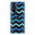 Motorola Edge 30 Pro TPU bumper Zigzag Blauw