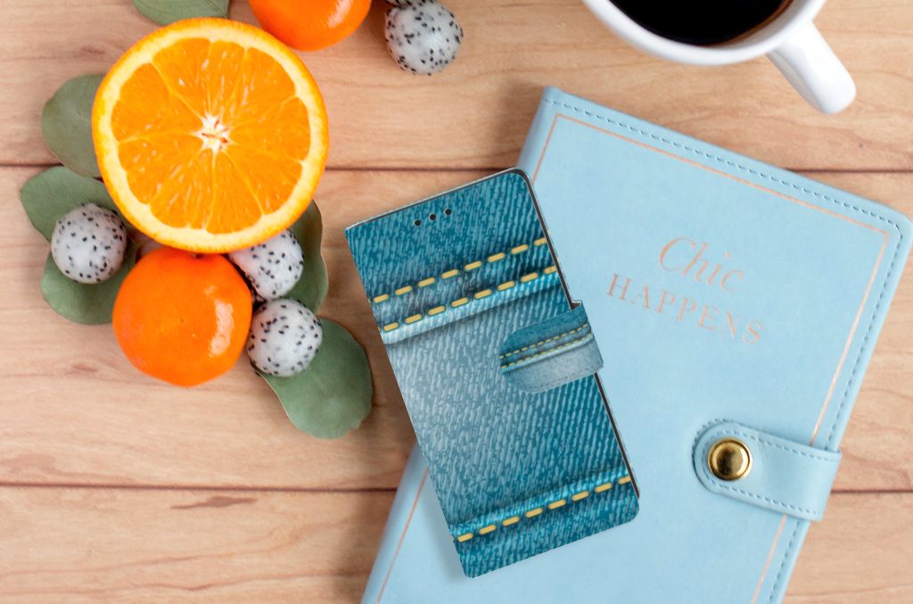 Sony Xperia XA1 Wallet Case met Pasjes Jeans