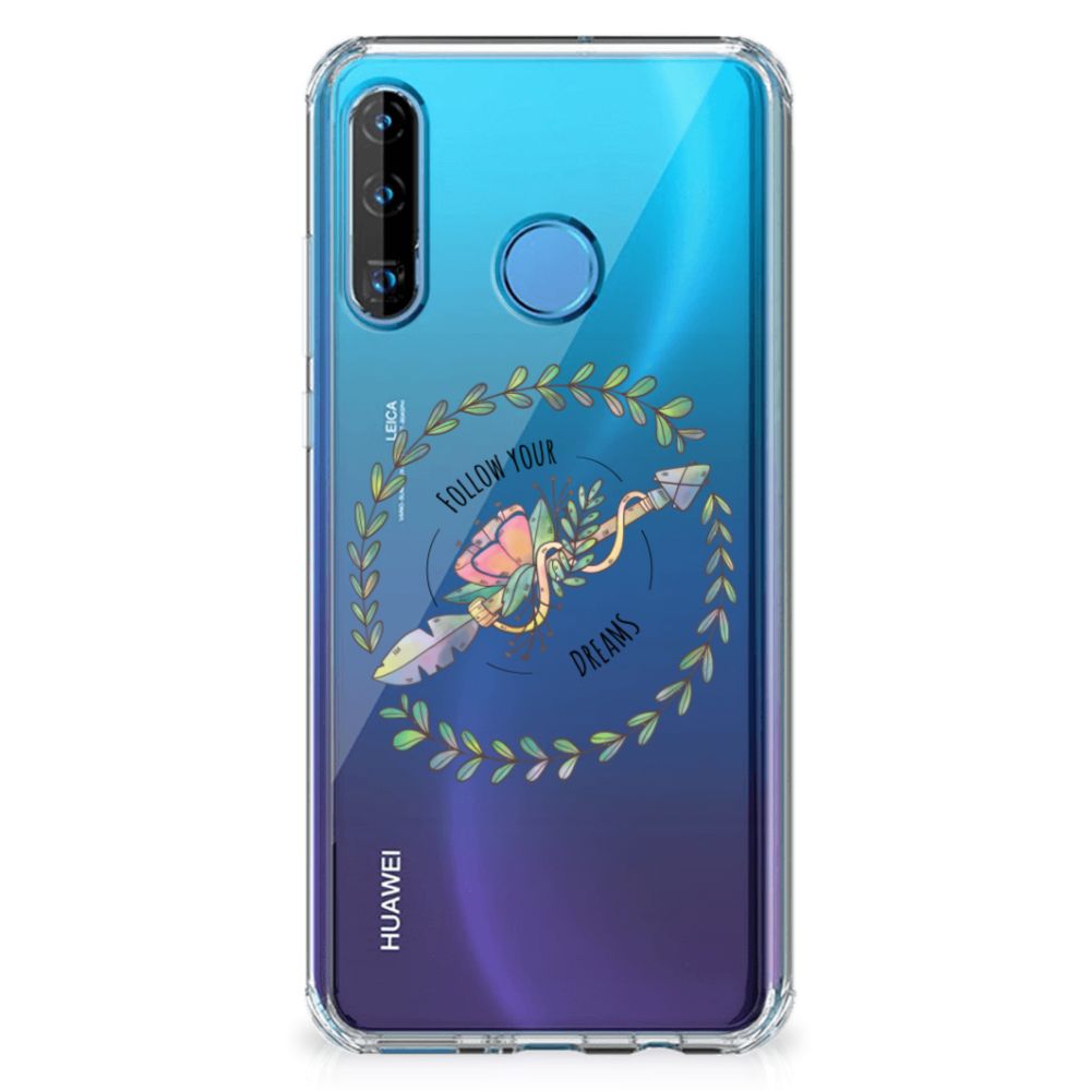 Huawei P30 Lite Stevig Bumper Hoesje Boho Dreams