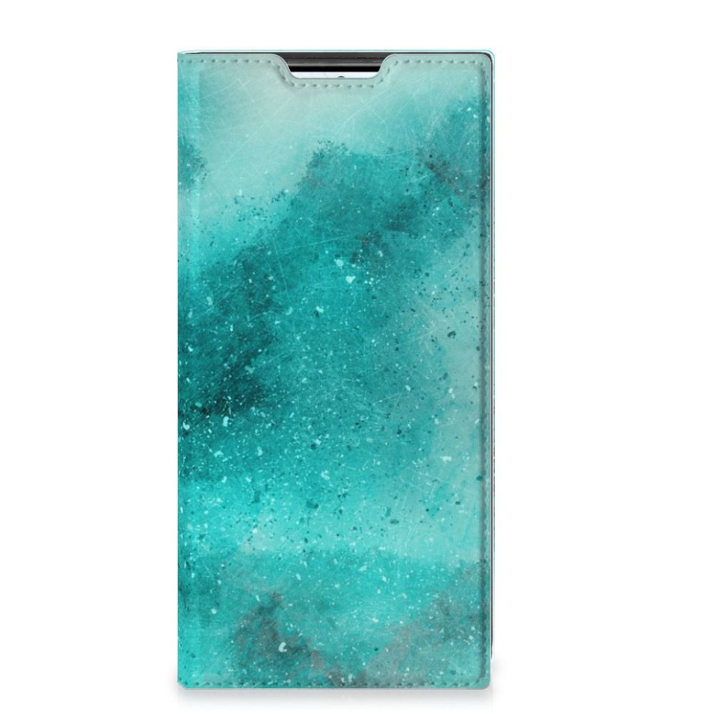 Bookcase Samsung Galaxy S22 Ultra Painting Blue - B2C Telecom