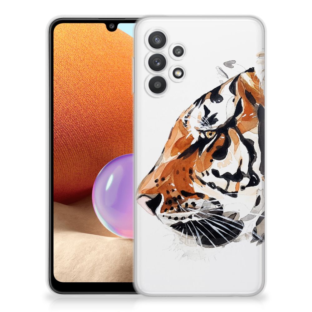 Hoesje maken Samsung Galaxy A32 4G | A32 5G Enterprise Editie Watercolor Tiger B2C Telecom