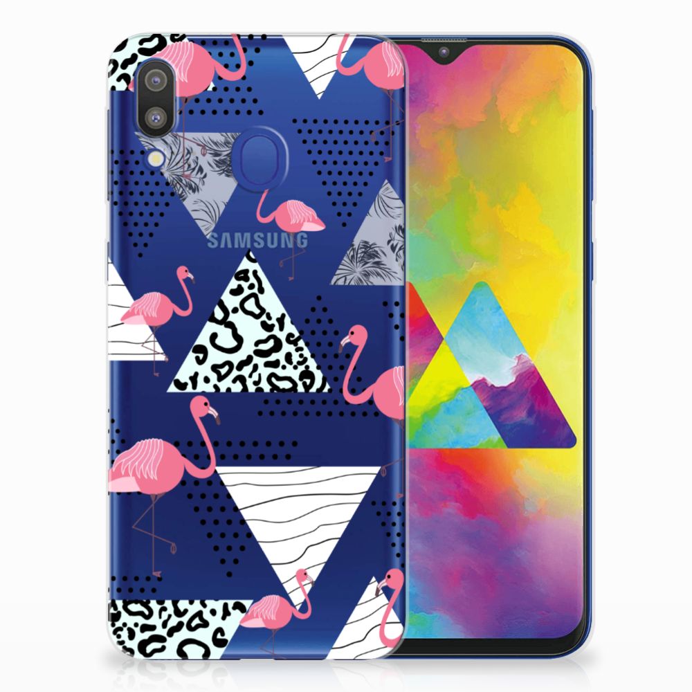 Samsung Galaxy M20 (Power) TPU Hoesje Flamingo Triangle