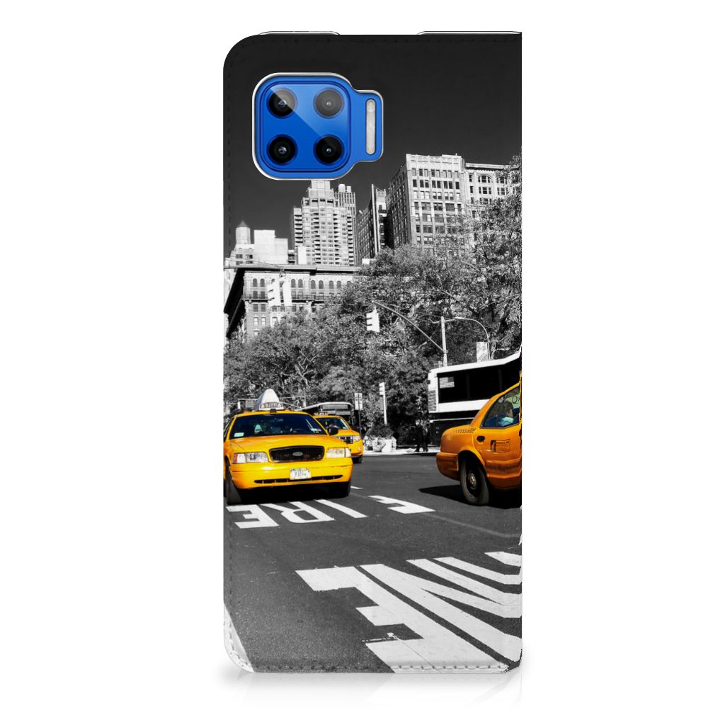 Motorola Moto G 5G Plus Book Cover New York Taxi - B2C Telecom