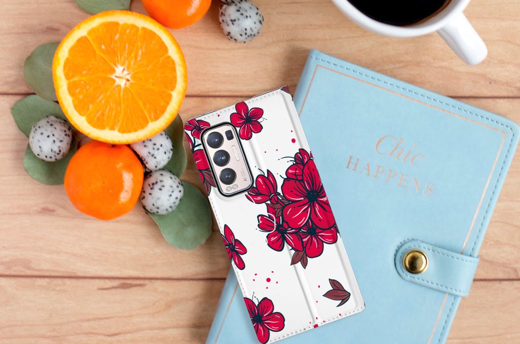 OPPO Find X3 Neo Smart Cover Blossom Red - B2C Telecom