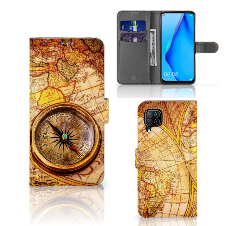 Huawei P40 Lite Flip Cover Kompas