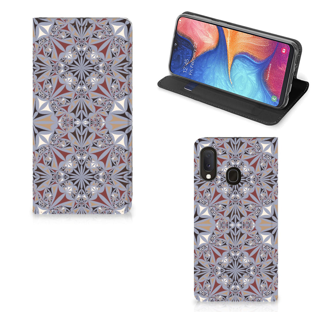 Samsung Galaxy A20e Standcase Flower Tiles