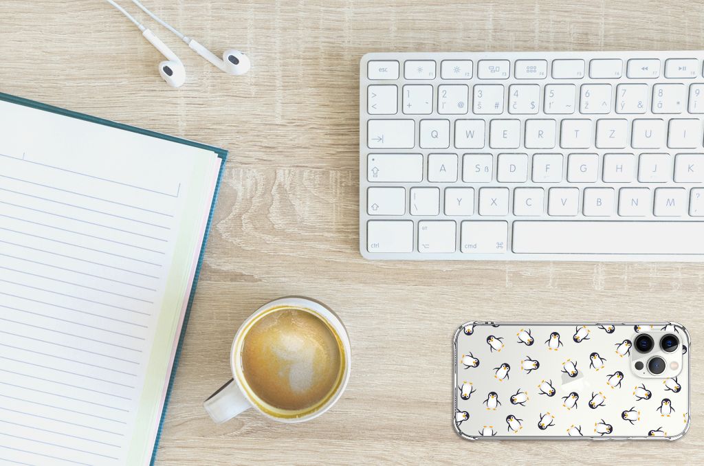 Doorzichtige Silicone Hoesje voor iPhone 12 Pro Max Pinguïn B2C Telecom