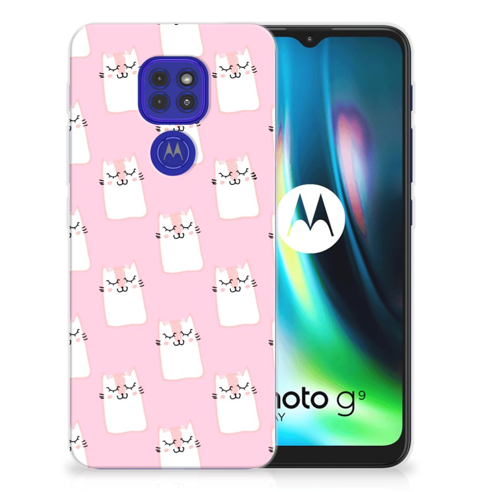 Motorola Moto G9 Play | E7 Plus TPU Hoesje Sleeping Cats B2C Telecom