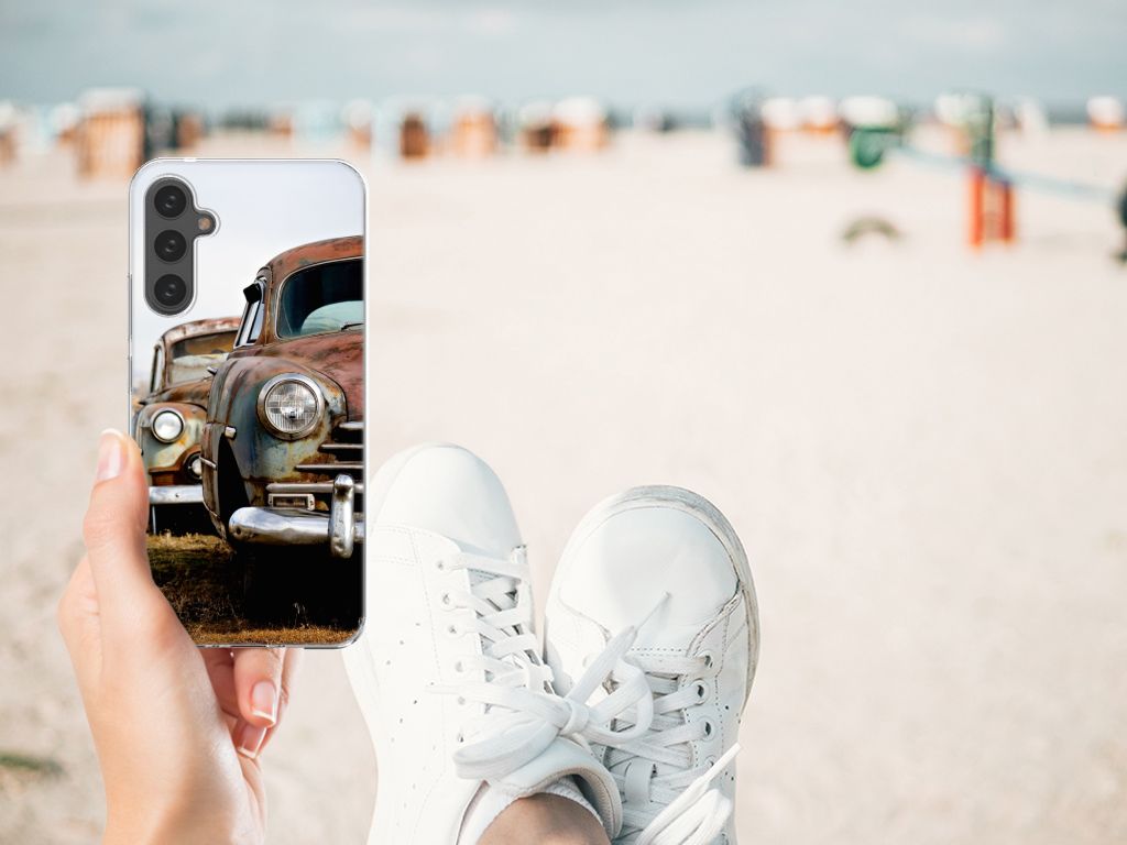 Samsung Galaxy A34 Siliconen Hoesje met foto Vintage Auto B2C Telecom