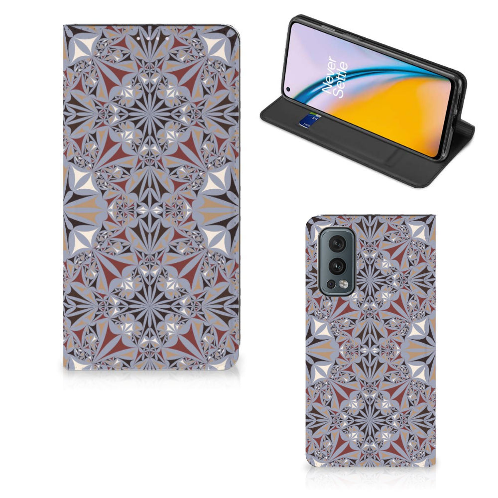 OnePlus Nord 2 5G Standcase Flower Tiles