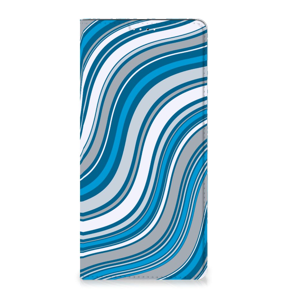 Samsung Galaxy A33 5G Hoesje met Magneet Waves Blue - B2C Telecom