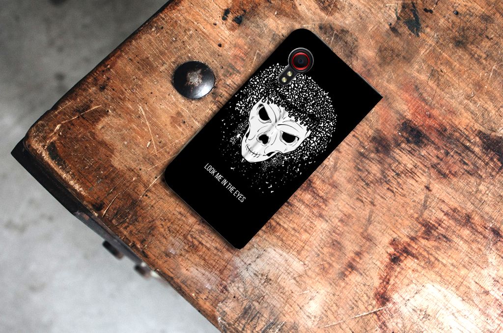 Mobiel BookCase Samsung Galaxy Xcover 5 Skull Hair - B2C Telecom