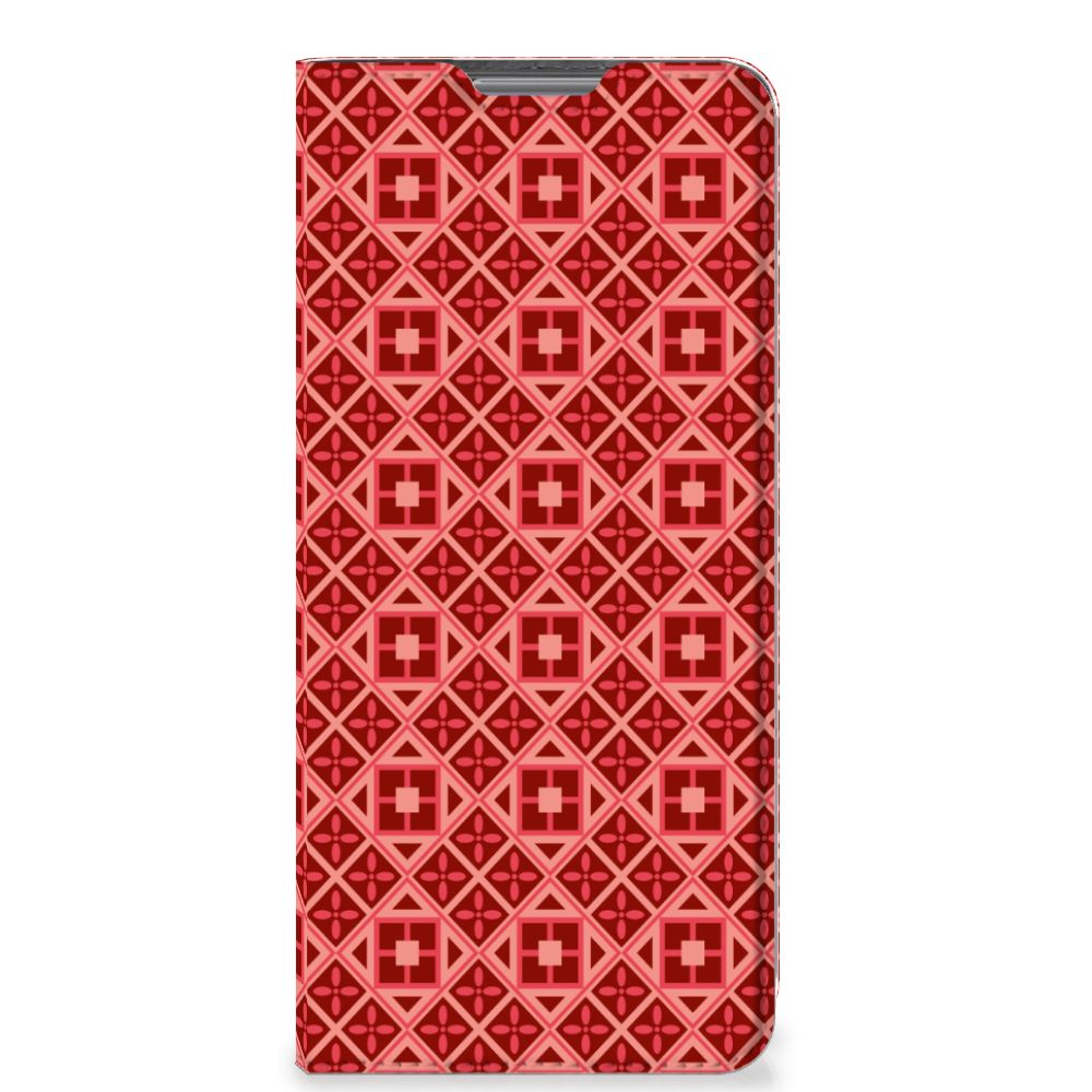 Xiaomi 12 Pro Hoesje met Magneet Batik Rood - B2C Telecom
