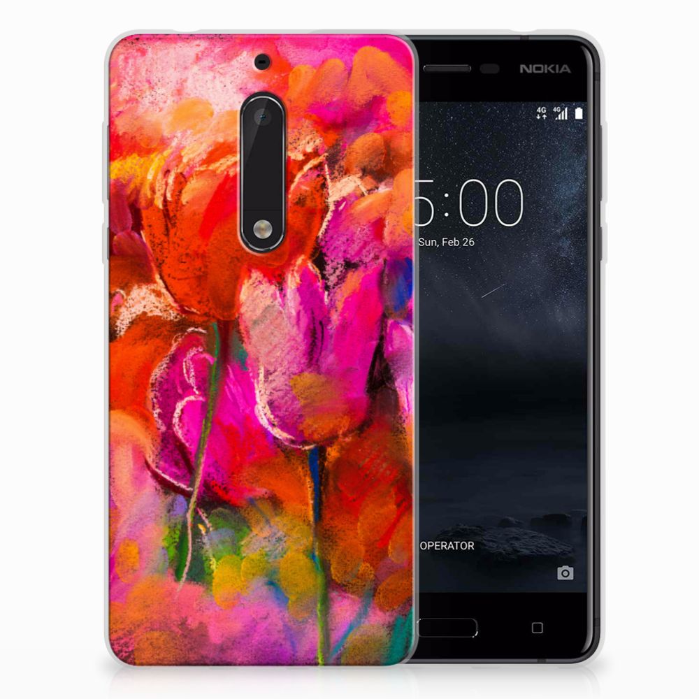 Hoesje maken Nokia 5 Tulips