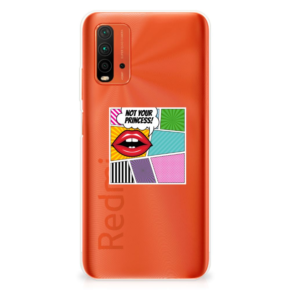 Xiaomi Poco M3 Silicone Back Cover Popart Princess