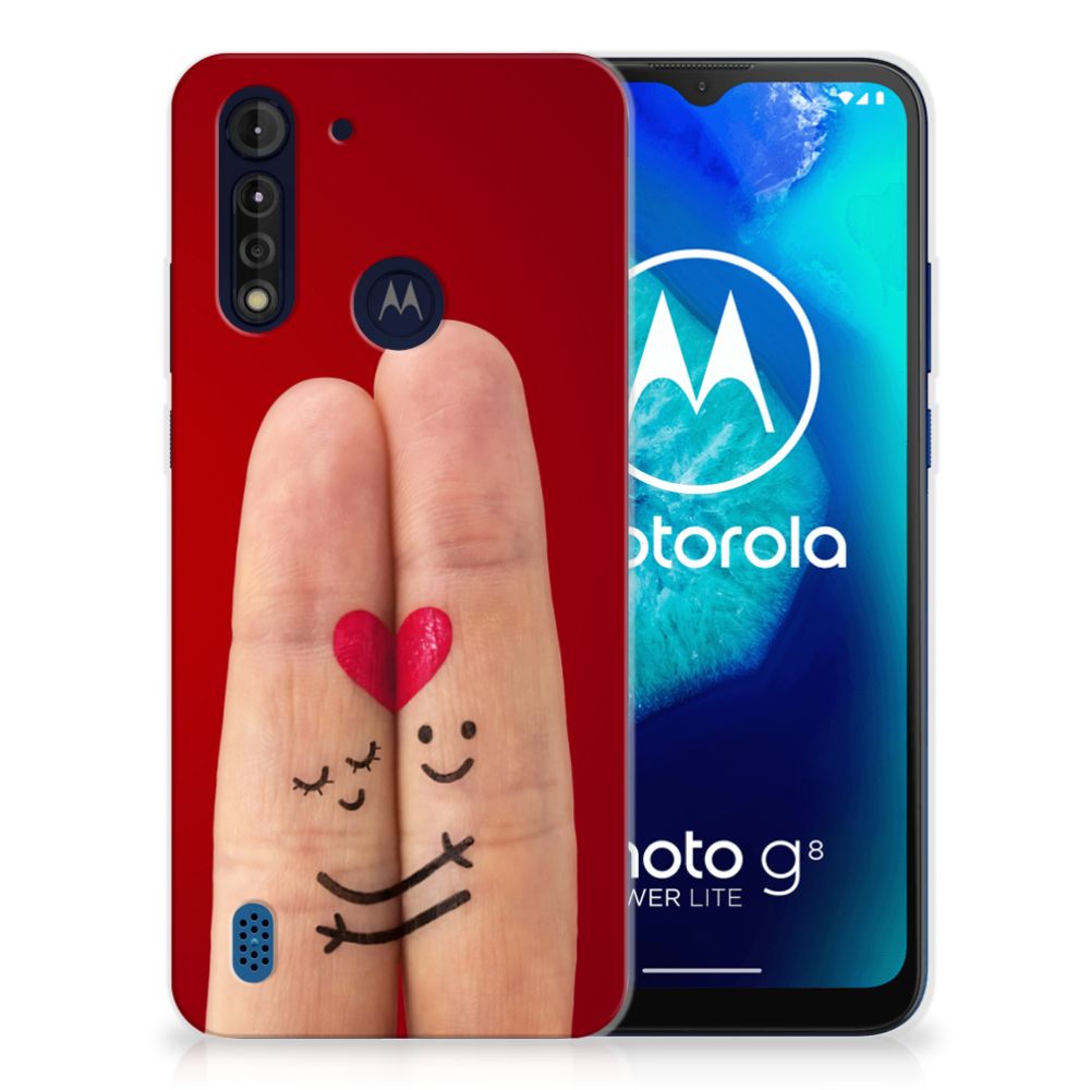 Motorola Moto G8 Power Lite Silicone Back Cover Liefde - Origineel Romantisch Cadeau B2C Telecom