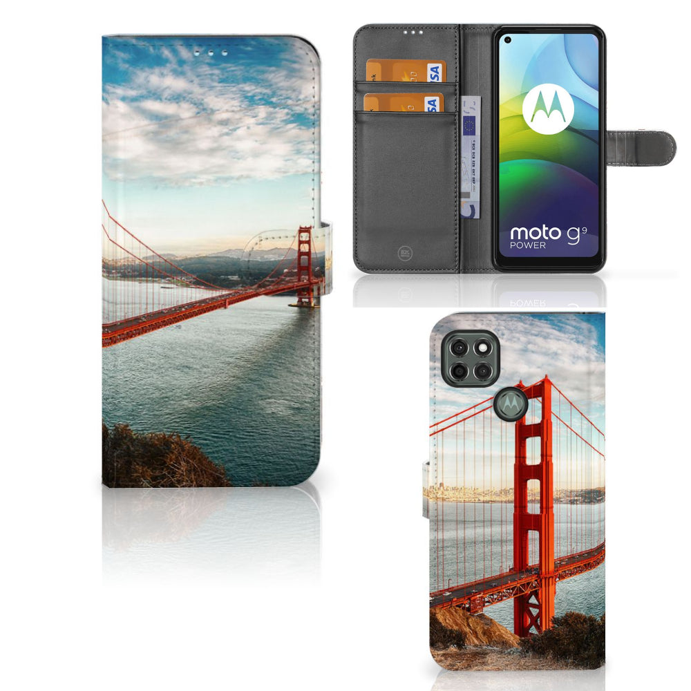 Motorola Moto G9 Power Flip Cover Golden Gate Bridge