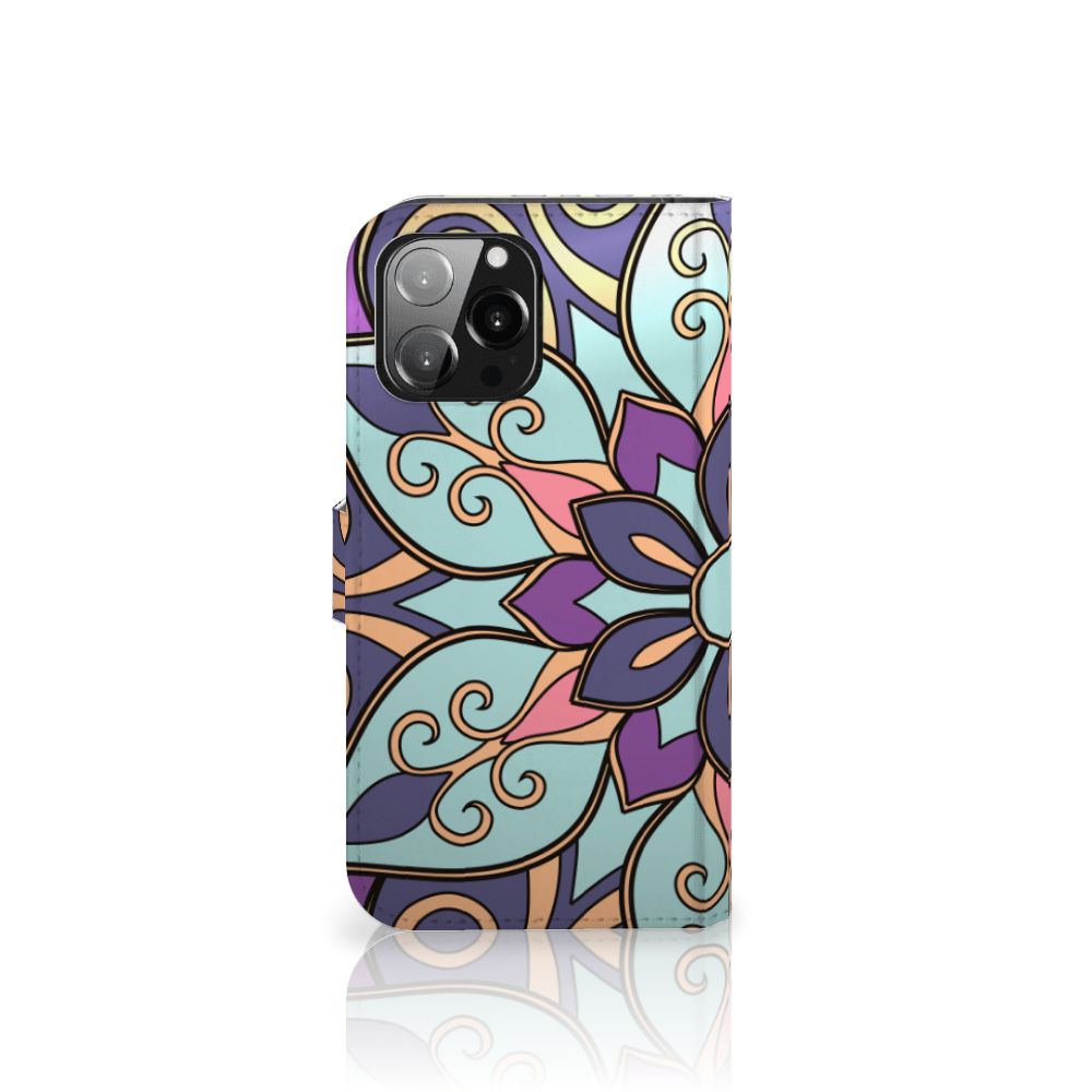 iPhone 13 Pro Max Hoesje Purple Flower