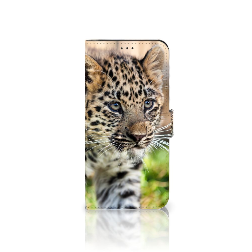 Samsung Galaxy Xcover 6 Pro Telefoonhoesje met Pasjes Baby Luipaard