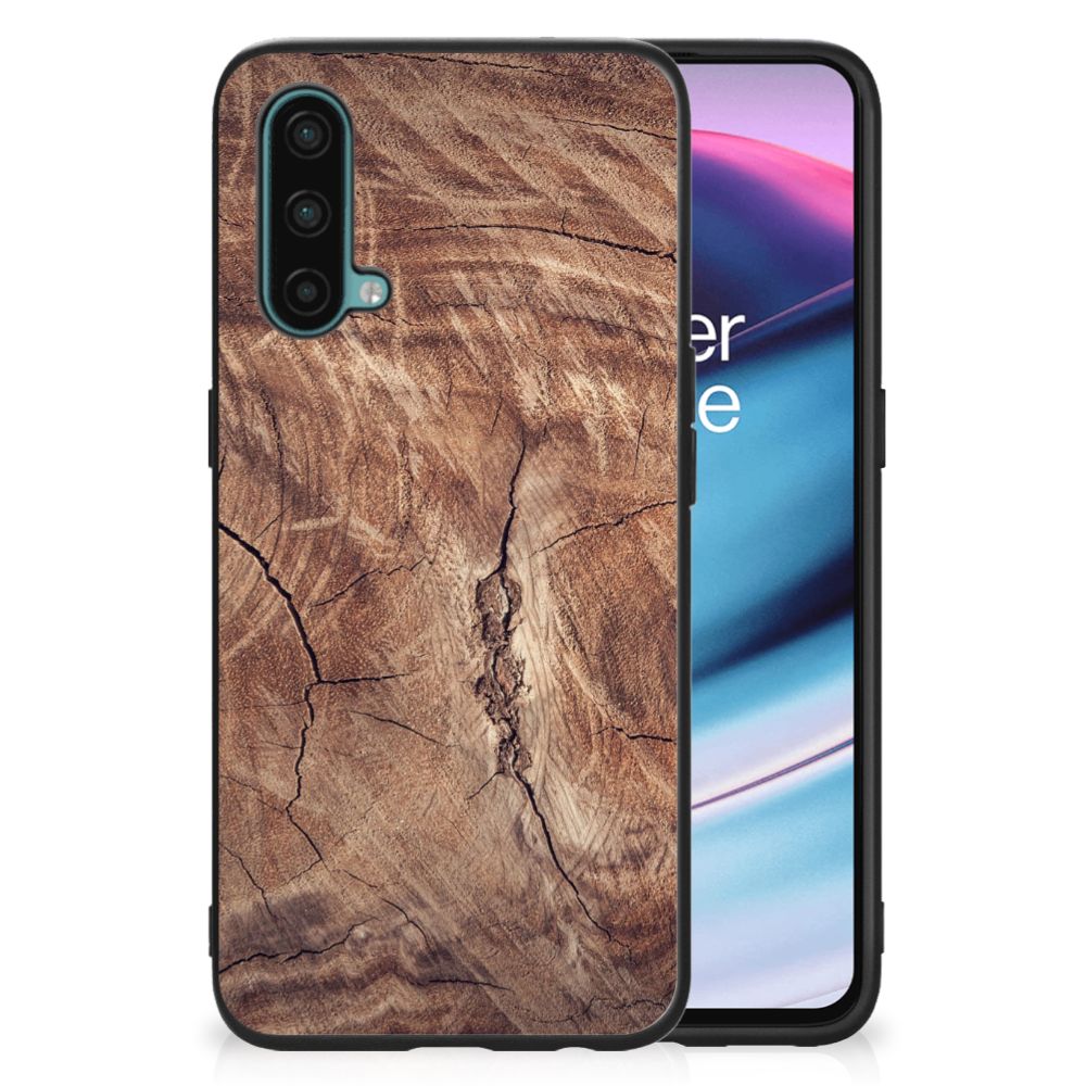 OnePlus Nord CE 5G Houten Print Telefoonhoesje Tree Trunk