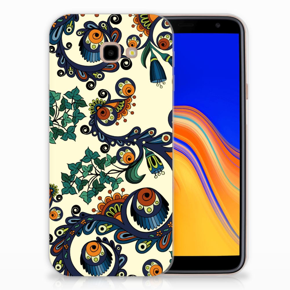 Siliconen Hoesje Samsung Galaxy J4 Plus (2018) Barok Flower