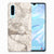 Huawei P30 TPU Siliconen Hoesje Marmer Beige