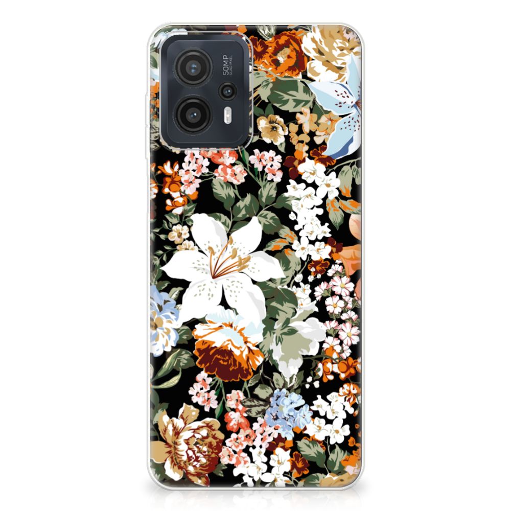 TPU Case voor Motorola Moto G23 | G13 Dark Flowers