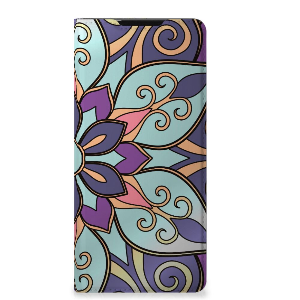 Samsung Galaxy S21 Ultra Smart Cover Purple Flower - B2C Telecom