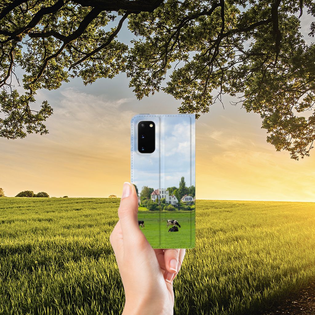 Samsung Galaxy S20 Hoesje maken Koeien - B2C Telecom