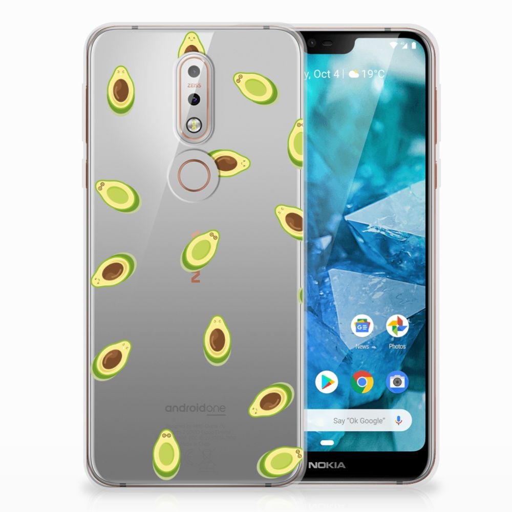 Nokia 7.1 Siliconen Case Avocado