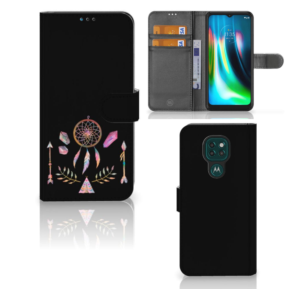 Motorola Moto G9 Play | E7 Plus Leuk Hoesje Boho Dreamcatcher
